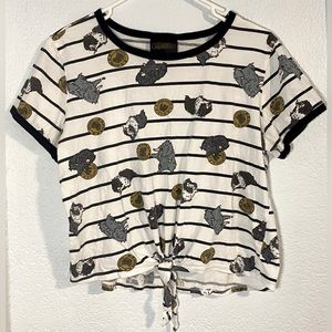 Fantastic Beasts Niffler Front Tie T-Shirt Top